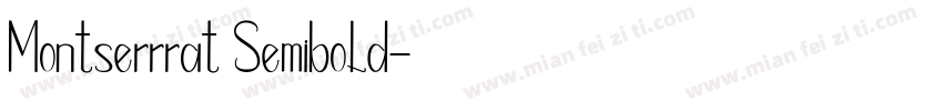 Montserrrat Semibold字体转换
